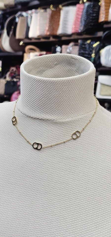 Cd gold necklace